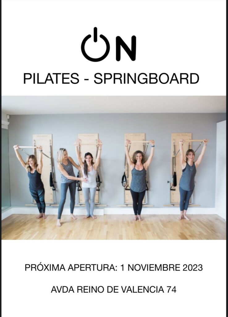 ON: PILATES SPRINGBOARD - SUELO - 1 clase semanal 55€/mes - 2 clases semanales 85€/mes - 3 clases semanales 115€/mes - Clase privada de iniciación 30€